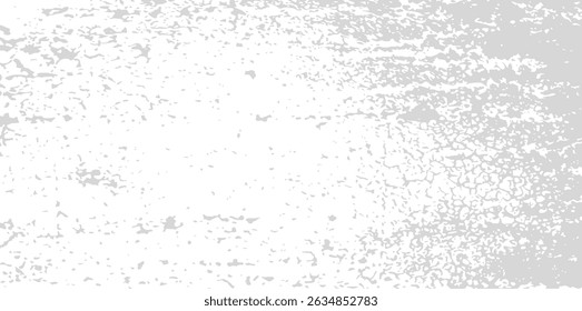 Abstract scratched gray texture with distressed surface and cracked paint effect. Vector overlay element snow and ice. Design for poster, banner, template, background, wallpaper.