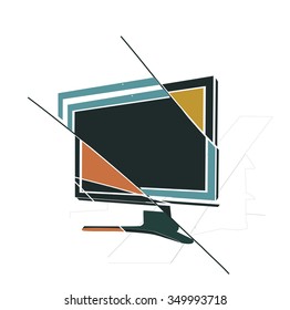 abstract screen illustration