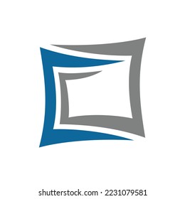 abstract screen paper cg logo