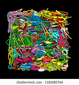 Abstract scribble background for your design