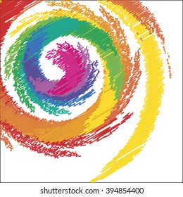 Abstract scribble Colorful Background