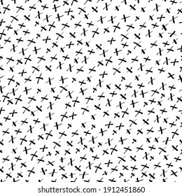 Abstraktes, schreibendes Doodle handgezeichnet, rosafarbener Hintergrund, Vektorgrafik