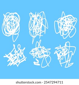"Abstract Scribble Elements for Creative Design Projects"