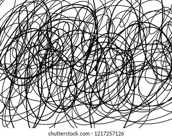 Abstract scribble hand drawing illustration vector