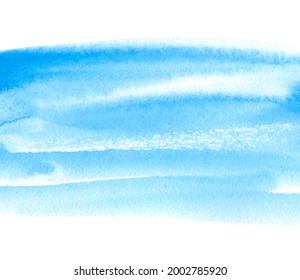 Abstract scribble hand drawn watercolor wallpaper, vector background.  Grunge blue color cover, paper texture, banner, design