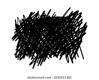 vetor de rascunho de desenho de linha de rabisco abstrata