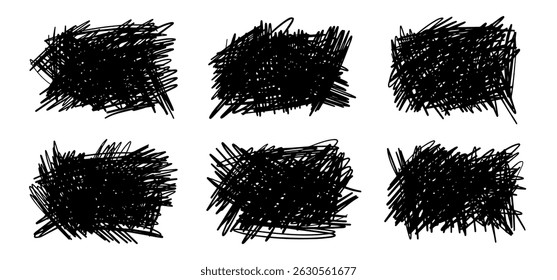 abstract scribble line drawing scratch vector