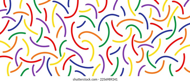 Abstract scribble lines elements background design vector. Creative minimalist flat style art template.
