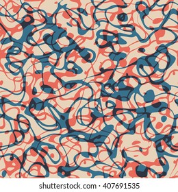 Abstract scribble strokes seamless pattern.