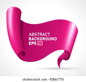 Abstract scroll paper vector background eps 10