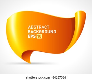 Abstract scroll paper vector background eps 10