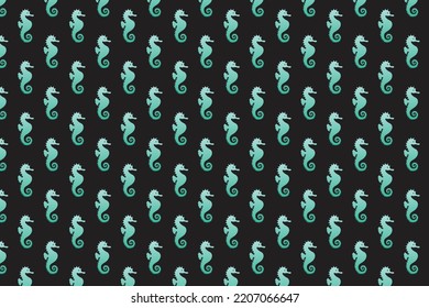 Abstract sea animal pattern design and illustration art