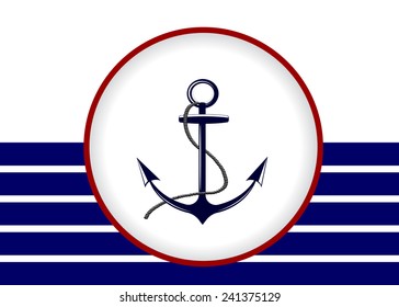  Abstract sea background anchor and sea