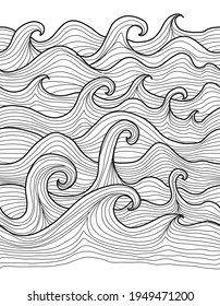 Abstract Sea Background. Seamless Pattern for your design