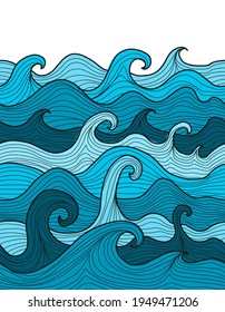 Abstract Sea Background. Seamless Pattern for your design