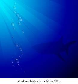 Abstract sea background. Vector illustration