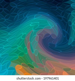 Abstract sea background, wave, EPS8 - vector graphics.