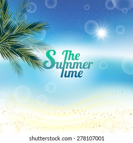 Abstract sea background with white sand.