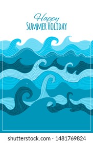 Abstract sea background for your design