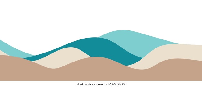 abstract sea beach vector background