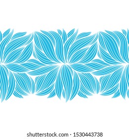 Abstract Sea Blossom Seamless Pattern
