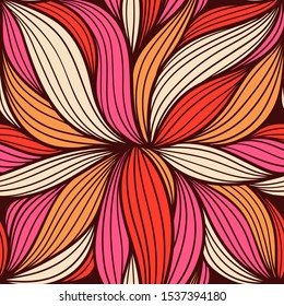 Abstract Sea Blossom Seamless Pattern