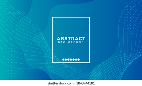 Abstract sea blue background with liquid shape. Modern gradient color wave background. Can be used for advertising, marketing, presentations. Vector