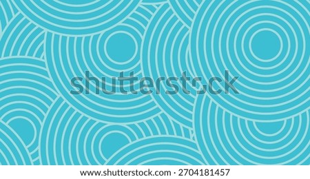 abstract sea blue round waves background