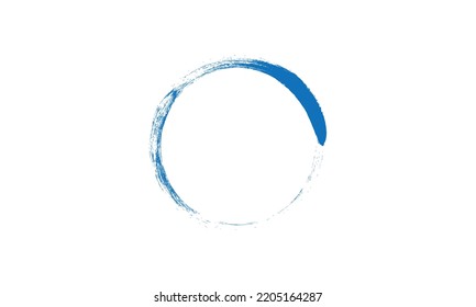 Abstract sea circle symbol logo