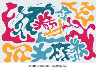 Abstract sea coral theme background