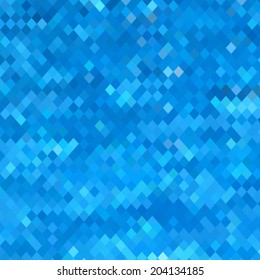 Abstract sea geometric background made of triangles
