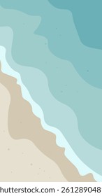 Abstract Sea Maritime Ocean Trendy Landscape Mobile Phone Wallpaper Stories Vector Design