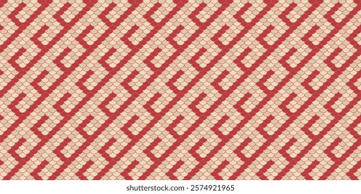 Abstract sea to oriental tradition. Art wrapping of seamless pattern textured. Modern fun to fancy cartoon. Repetitive elegance as geometrical blank.