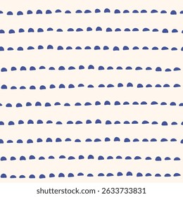 Abstract sea seamless pattern. Hand drawn coastal minimal art background. Mediterranean surface cover design for fabric, textile print, wallpaper, wrapping paper