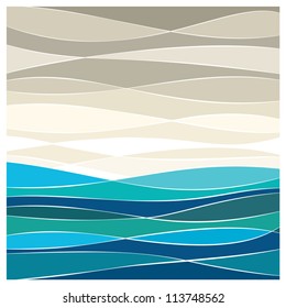 Abstract sea vector background