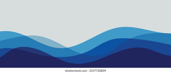 Abstract sea wave design background
