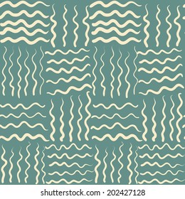abstract sea wave seamless pattern