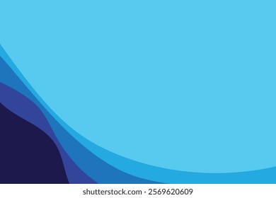 Abstract Sea Wave Vector Background