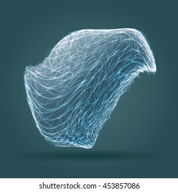 Abstract sea wave vector illustration.