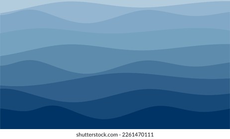 fondo de ondas marinas abstractas en color azul