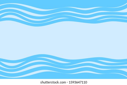 Abstract Sea waves background. vector illustration