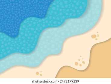 fondo abstracto del paisaje de las olas del mar con las burbujas