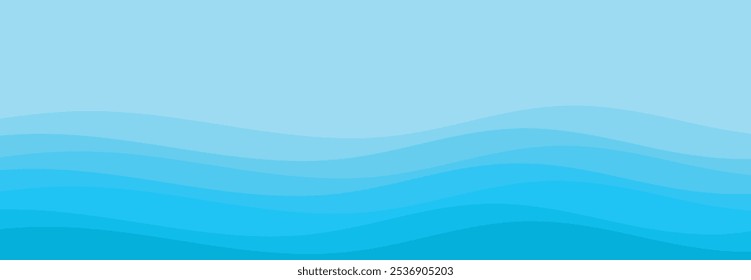 Abstract sea waves pattern background. EPS10
