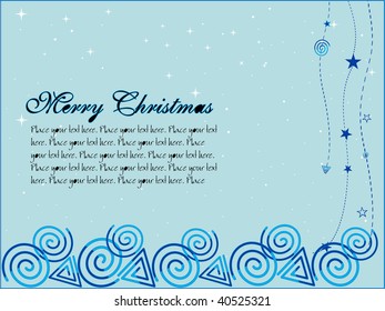 abstract seagreen background with twinkling star