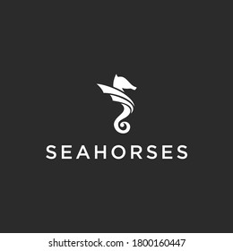 Abstract Seahorse Logo. Seahorse Icon