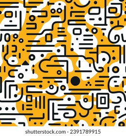Abstract seam pattern with lines.Trendy textile, fabric, wrapping for web, poster, textile, print and other design.