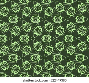 abstract seamles geometrie pattern. Vector illustration. Green color. for wallpaper. design page fill