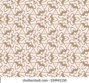 abstract seamles geometrie pattern. Vector illustration. Begie color. for wallpaper. design page fill