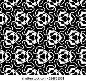abstract seamles geometrie pattern. Vector illustration. White in black color. for wallpaper. design page fill