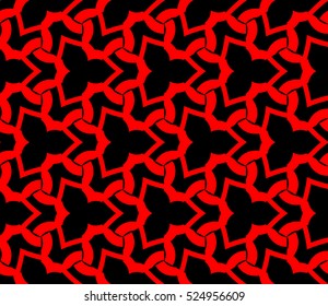 abstract, seamles, geometrie, pattern., Vector, illustration., Red, color., for, wallpaper., design, page, fill